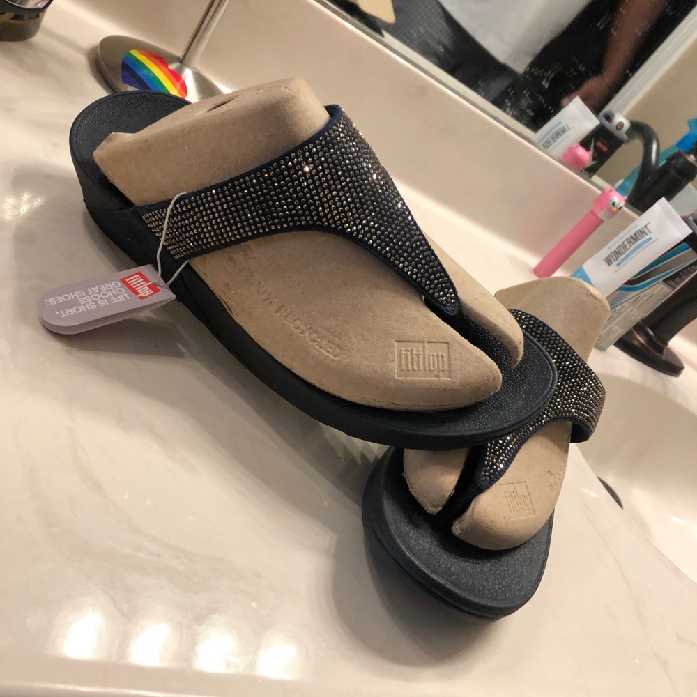 Flipflop sparkly sandals